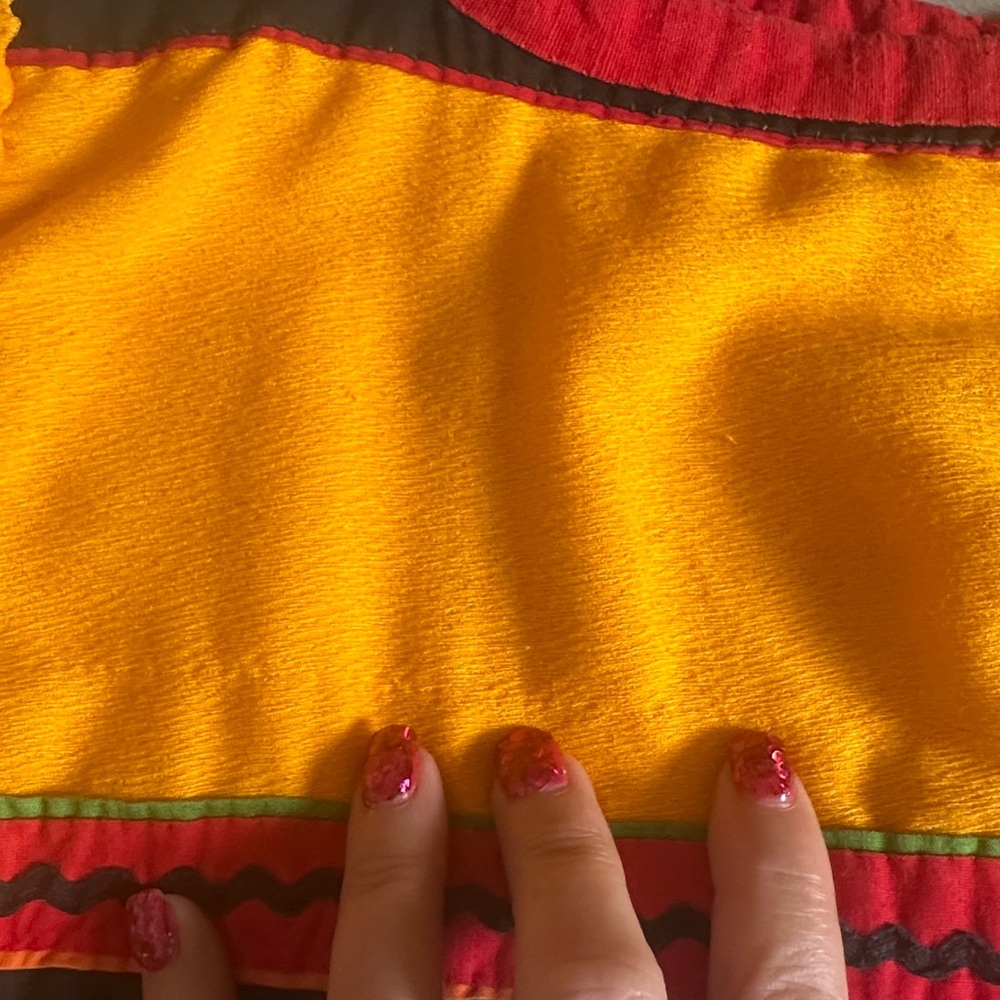 Vintage Handmade Panama Kuna Mola Blouse | Indigenous Textile Art | - Picture 8 of 10